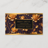 Trendy Luxury Gold Boho Rose Collection Visitenkarte (Vorderseite)