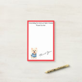 Trendy Luxury Grooming Pet Personalized Collection Post-it Klebezettel (Auf Schreibtisch)