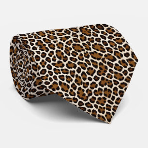 Trendy Luxus Weißer Leopard Krawatte