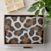 Trendy Luxus Weißer Leopard Seidenpapier (Geschenk)