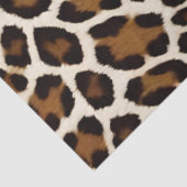 Trendy Luxus Weißer Leopard Seidenpapier (Ausschnitt)