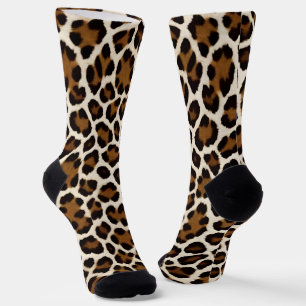 Trendy Luxus Weißer Leopard Socken