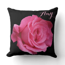 Trendy mädchenhafte rosa Rosa niedlicher Name Amy 