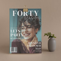 Trendy Magazine Cover | 40. Geburtstag Party