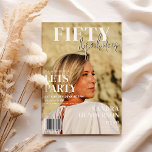 Trendy Magazine Cover | 50. Geburtstagsparty Einladung<br><div class="desc">"Machen Sie sich bereit, Ihren großen Tag mit Lieben zu feiern - es ist Zeit für eine Geburtstagsparty wie keine andere! Unsere Magazin Cover themed Foto Einladungen fügen einen schicken und modernen Flair zu Ihrer Veranstaltung, um sicherzustellen, dass es ein zu erinnern. Personalisieren Sie Ihre Einladungen mit Ihrem bevorzugten Foto,...</div>