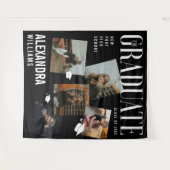 Trendy Magazine Cover Collage Inspiriert Abschluss Wandteppich (Vorderseite (Horizontal))