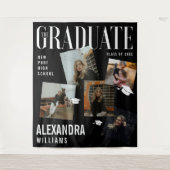 Trendy Magazine Cover Collage Inspiriert Abschluss Wandteppich (Vorderseite)