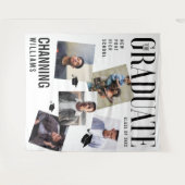 Trendy Magazine Cover Collage Inspiriert Abschluss Wandteppich (Vorderseite (Horizontal))