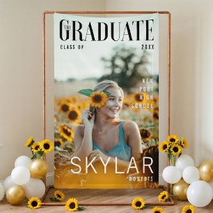 Trendy Magazine Cover Girl Abschluss Banner
