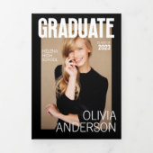 Trendy Magazine Cover Graduate Ankündigung (Cover)