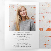 Trendy Magazine Cover Graduate Ankündigung (Innen Erste Seite)