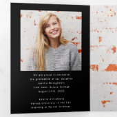 Trendy Magazine Cover Graduate Ankündigung (Innen Erste Seite)