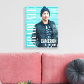 Trendy Magazine Cover Inspirierter Abschluss Leinwanddruck (Insitu (Wohnzimmer))