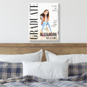 Trendy Magazine Cover Inspirierter Abschluss Leinwanddruck (Insitu (Schlafzimmer))