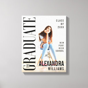 Trendy Magazine Cover Inspirierter Abschluss Leinwanddruck