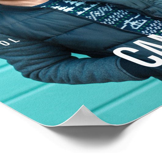 Trendy Magazine Cover Inspirierter Abschluss Poster (Ecke)