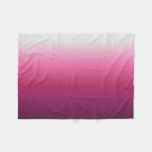 trendy magenta maroon marsala burgundy ombre fleecedecke (Vorderseite (Horizontal))