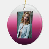 trendy magenta maroon marsala burgundy ombre keramik ornament (Links)
