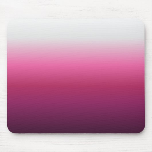trendy magenta maroon marsala burgundy ombre mousepad (Vorne)
