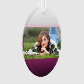 trendy magenta maroon marsala burgundy ombre ornament (Vorderseite)
