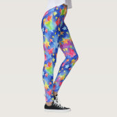 Trendy Magic Colorful Rainbow Stars Muster Leggings (Rechts)