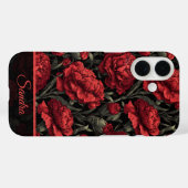 Trendy Maid Of Honor Gift Carnation Flower Name Case-Mate iPhone Hülle (Rückseite (Horizontal))
