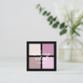 Trendy Make-up Artist Auge Schatten natürliche Pal Quadratische Visitenkarte (Stehend Vorderseite)