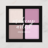 Trendy Make-up Artist Auge Schatten natürliche Pal Quadratische Visitenkarte (Vorderseite)