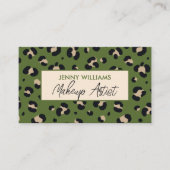 Trendy Make up Artist Business Card Visitenkarte (Vorderseite)