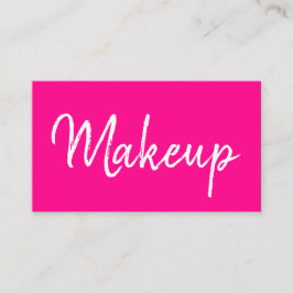Trendy Make-up Künstler rosa handgeschriebener ein Visitenkarte