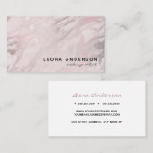 Trendy Make-upkünstler-Rosen-Goldmarmor Visitenkarte (Vorne/Hinten)