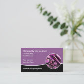 Trendy Makeup Artist Editable Business Cards Visitenkarte (Stehend Vorderseite)