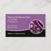 Trendy Makeup Artist Editable Business Cards Visitenkarte (Vorderseite)