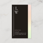 Trendy Makeup Artist Light Farbenspiel Visitenkarte (Rückseite)