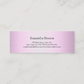 Trendy Makeup Artist Mini Visitenkarte (Rückseite)