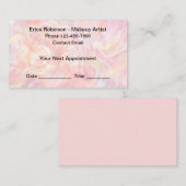 Trendy Makeup Artist Termin Business Cards (Vorne/Hinten)
