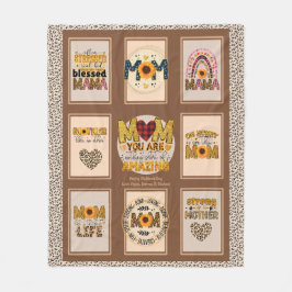 Trendy Mama! Anführungszeichen für benutzerdefinie Fleecedecke