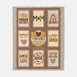 Trendy Mama! Anführungszeichen für benutzerdefinie Fleecedecke