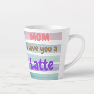 Trendy Mama I Liebe Sie ein Latte Milchtasse