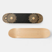 Trendy Mandala Pattern & Quote Skateboard (Horizontal)