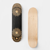 Trendy Mandala Pattern & Quote Skateboard (Vorderseite)