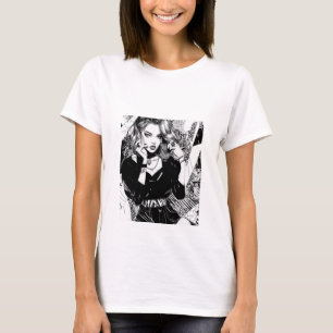 Trendy Manga Style Girl Illustration T - Shirt