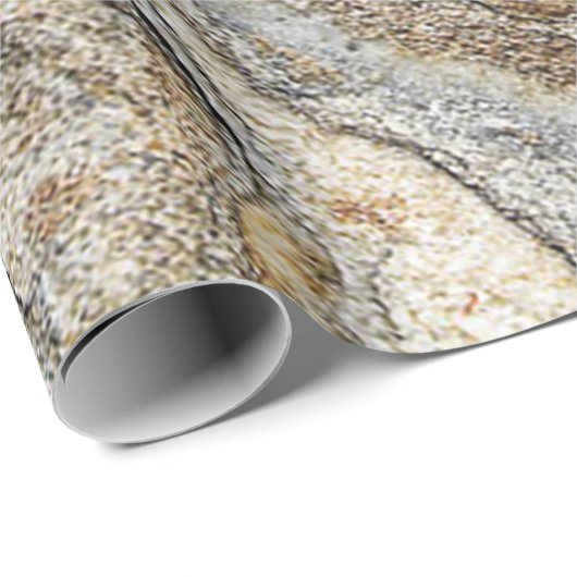 Trendy Marble Granite Stone Texture Geschenkpapier (Rolleneckpunkt)