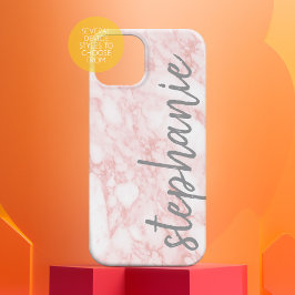 Trendy Marble Muster mit dem Namen Rose gold grau Case-Mate iPhone 14 Plus Hülle