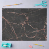 Trendy Marble Pink Black Modern Seidenpapier (Basteln)