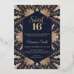 Trendy Marine und reale Goldfolie 16 . Geburtstag  Folieneinladung<br><div class="desc">Trendy Marine und echte Goldfolie 16 . Geburtstag Einladungen Wenn es um Ihren Hochzeitstag geht, ist es nichts falsch, ein wenig Glücksspiel zu bringen. Sie können damit beginnen, indem Sie mit Ihrer Einladungssuite den Ton festlegen. Eine tolle Möglichkeit, Ihren Hochzeitsaufenthalten etwas Glanz zu verleihen, ist ein Folienelement. Egal ob Sie...</div>