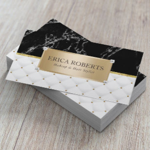 Trendy Marmormake-upkünstler-Haar-Stylist-Salon Visitenkarte