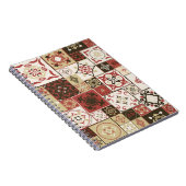 Trendy Marsala marokkanisches Muster Notizblock (Rechte Seite)