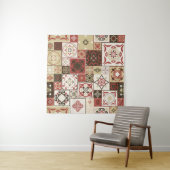 Trendy Marsala marokkanisches Muster Wandteppich (Beispiel (Horizontal))