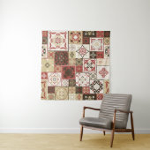 Trendy Marsala marokkanisches Muster Wandteppich (Beispiel)